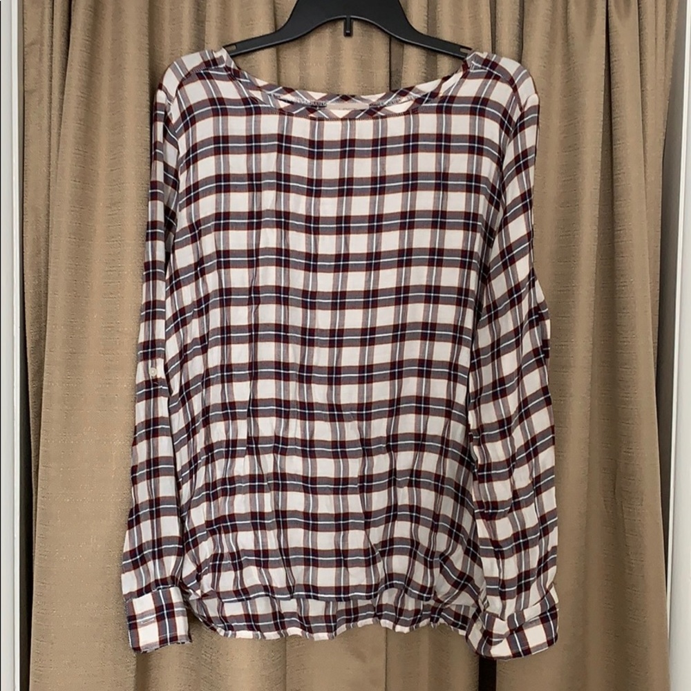 Boat neck blouse